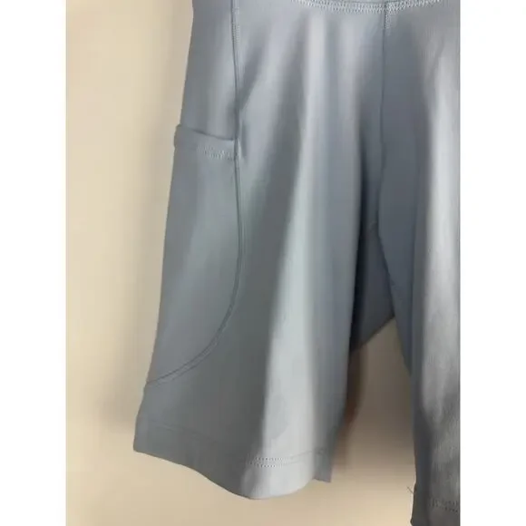 NWT Nike One Dri-FIT High Waist 8" Biker Shorts Blue FZ6758-440 Women's Size XS - Picture 13 of 16